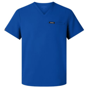 men's platt 3 pocket scrub v neck top