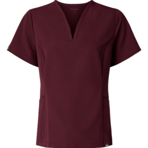 women's calix fit & flare scrub v neck top