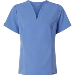 women's calix fit & flare scrub v neck top