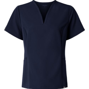 women's calix fit & flare scrub v neck top