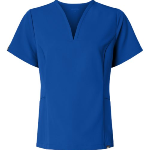 women's calix fit & flare scrub v neck top