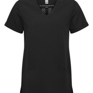 women's invincible v neck stretch scrub top