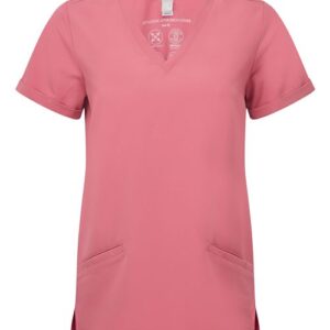 women's invincible v neck stretch scrub top