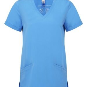 women's invincible v neck stretch scrub top