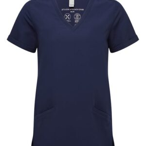 women's invincible v neck stretch scrub top