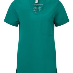 women's limitless v neck stretch scrub top