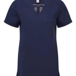 women's limitless v neck stretch scrub top