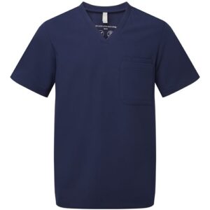 men's limitless v neck stretch scrub top