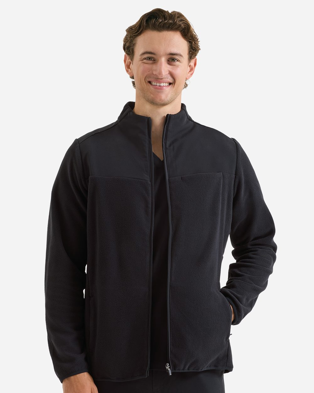 Men's Agility Panelled Fleece Full-Zip Jacket